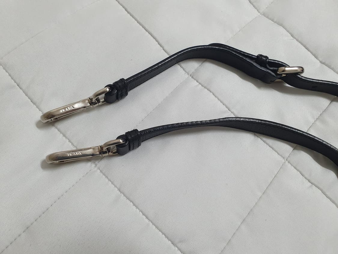 프라다(Prada) 소프트 카프 BN1628 블랙 토트백 상품이미지8