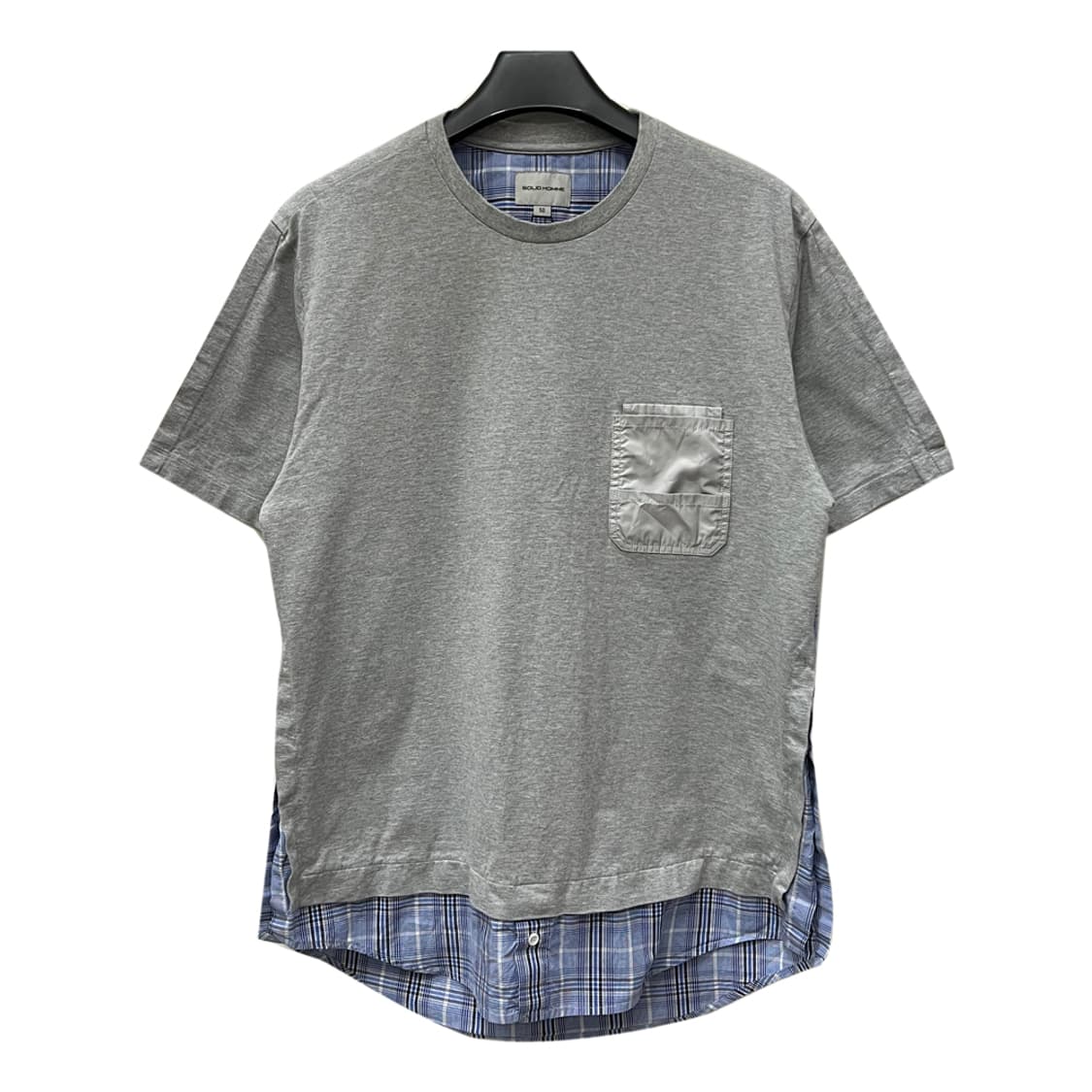 솔리드옴므 셔츠 레이어드 반팔티 105 상품이미지1