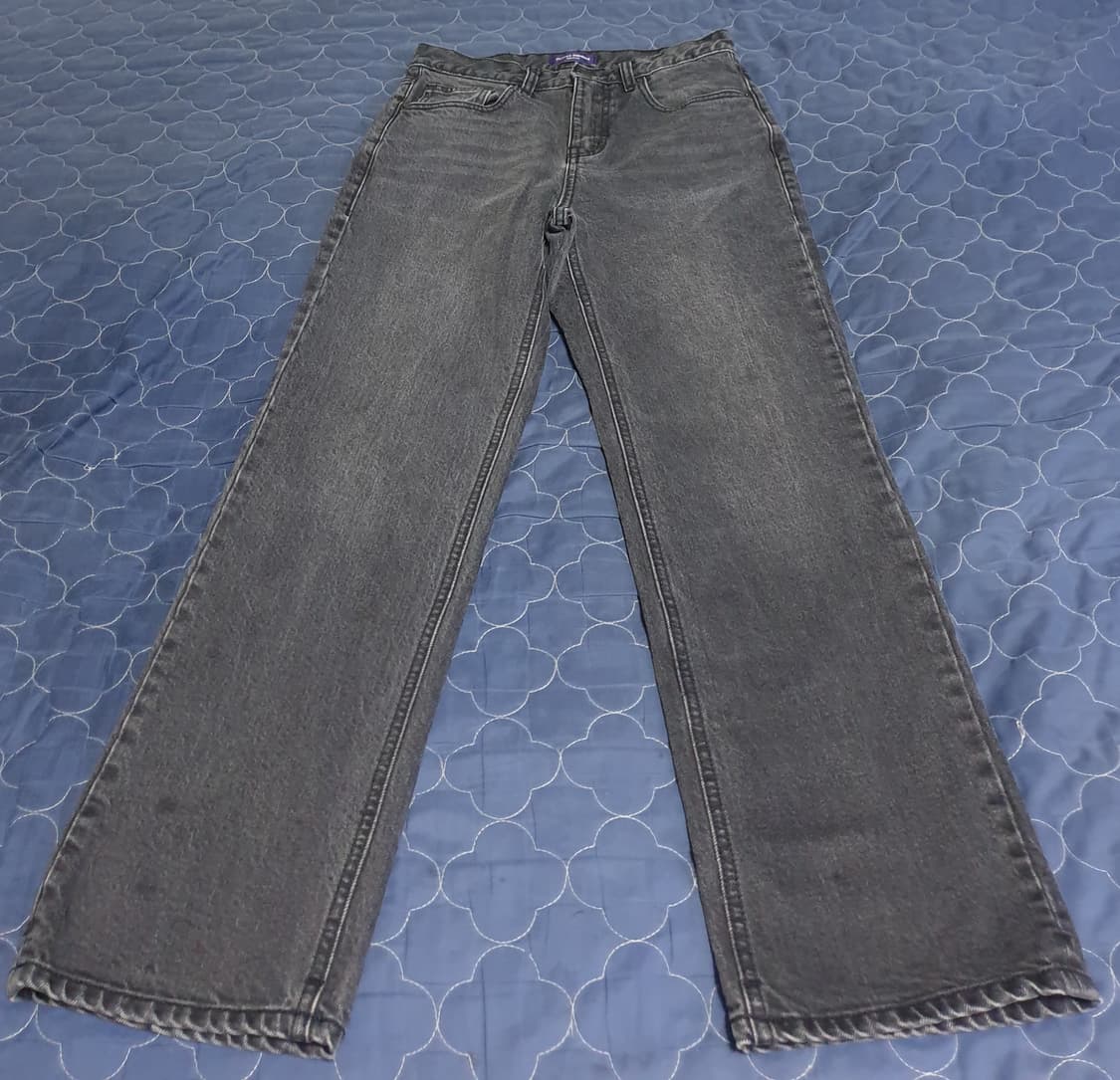 (단종매물) 무신사스탠다드 프리미엄 CALIK 스트레이트 데님진 흑청 상품이미지2