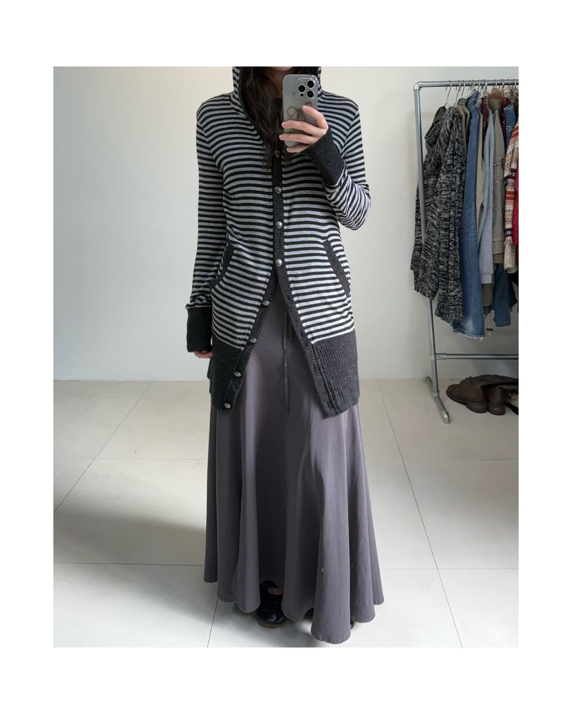 빈티지 스트라이프 가디건 상품이미지6