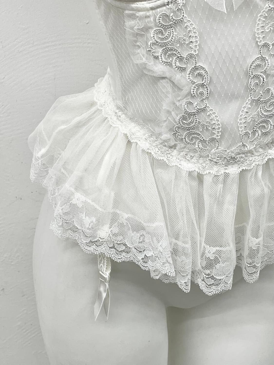 화이트페어리 레이스 코르셋 상품이미지3