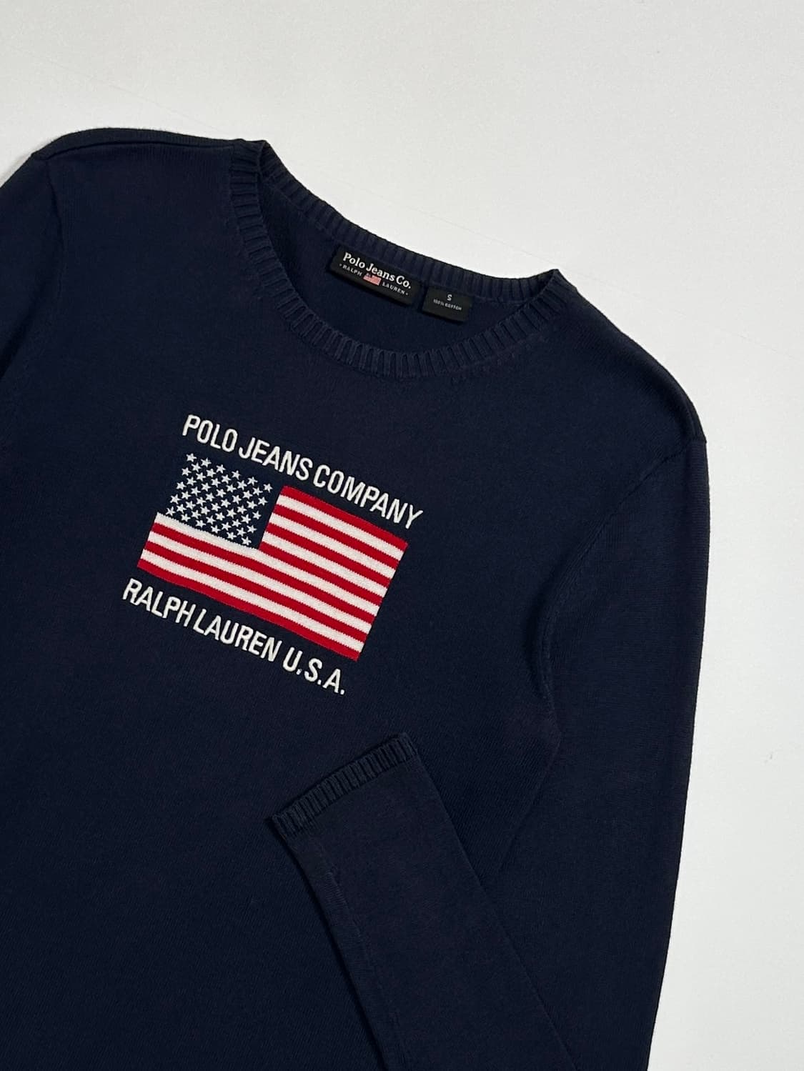 polo 폴로 진스 성조기 슬림 니트 44/55 상품이미지1
