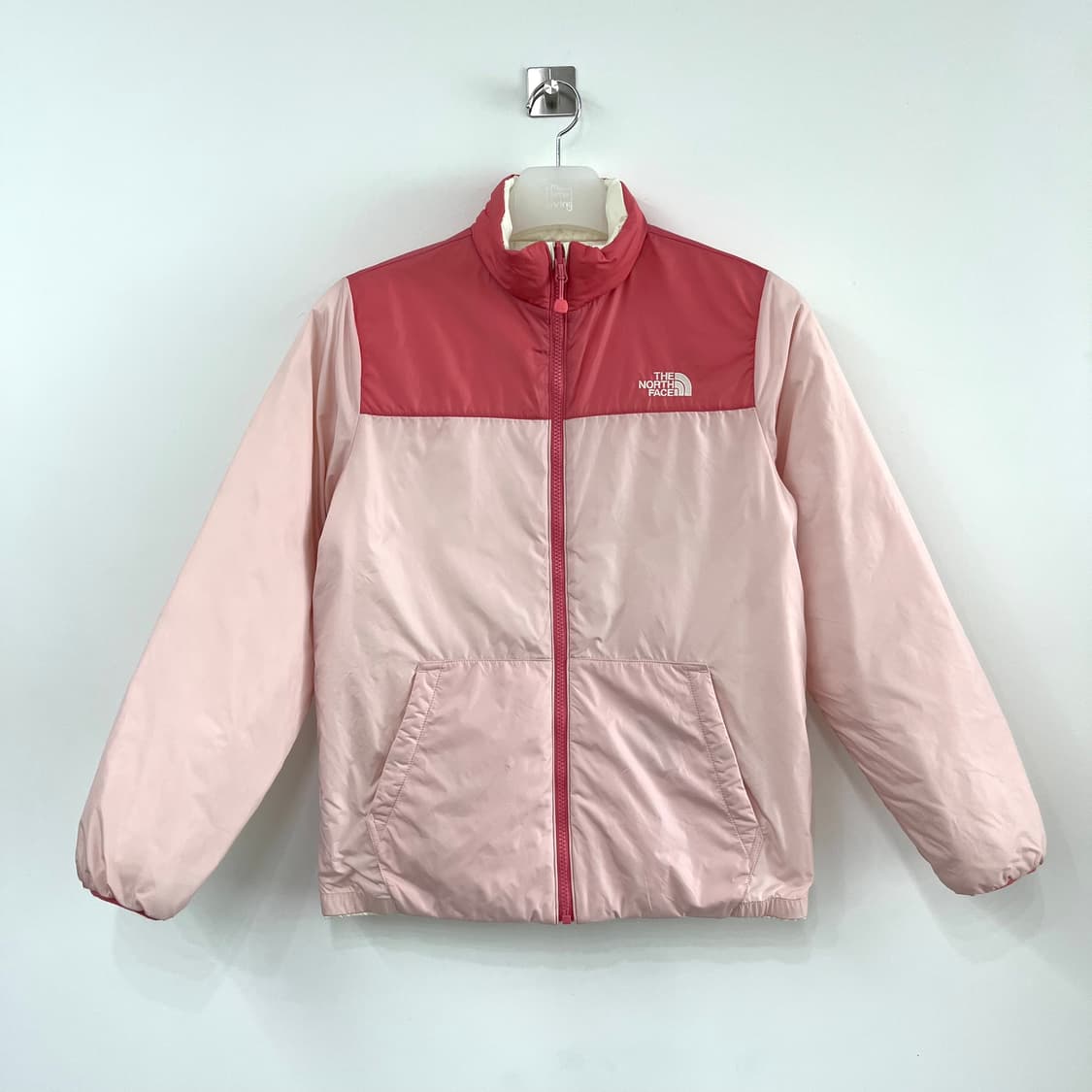 노스페이스 리버시블 딸기우유 아이보리 양면 경량 패딩 상품이미지7