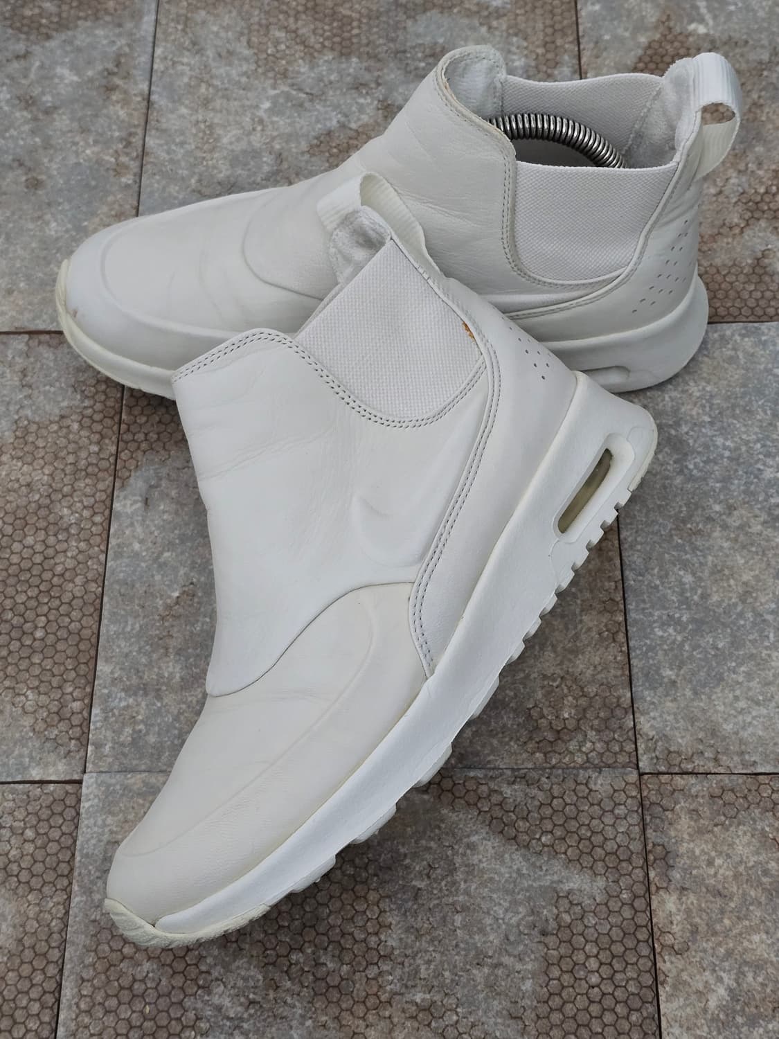 (240)나이키 에어맥스 테아 미드 피나클 레더 화이트 상품이미지4