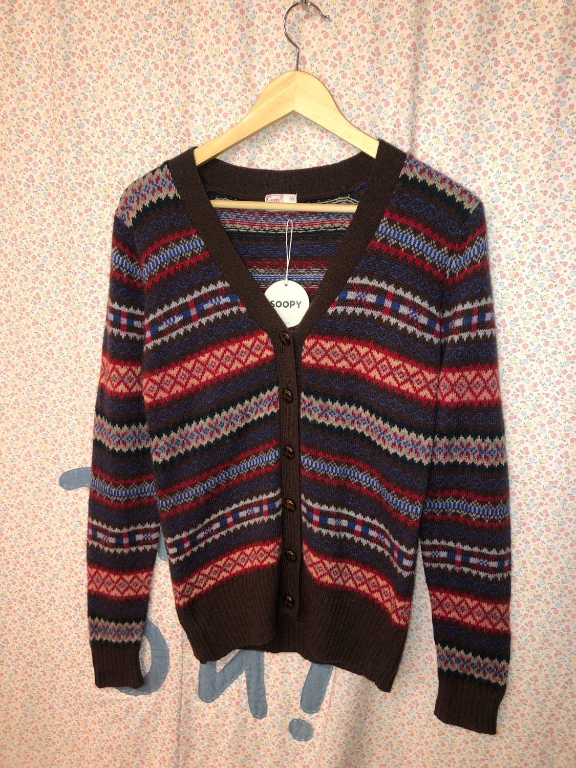 nordic button cardigan 상품이미지1