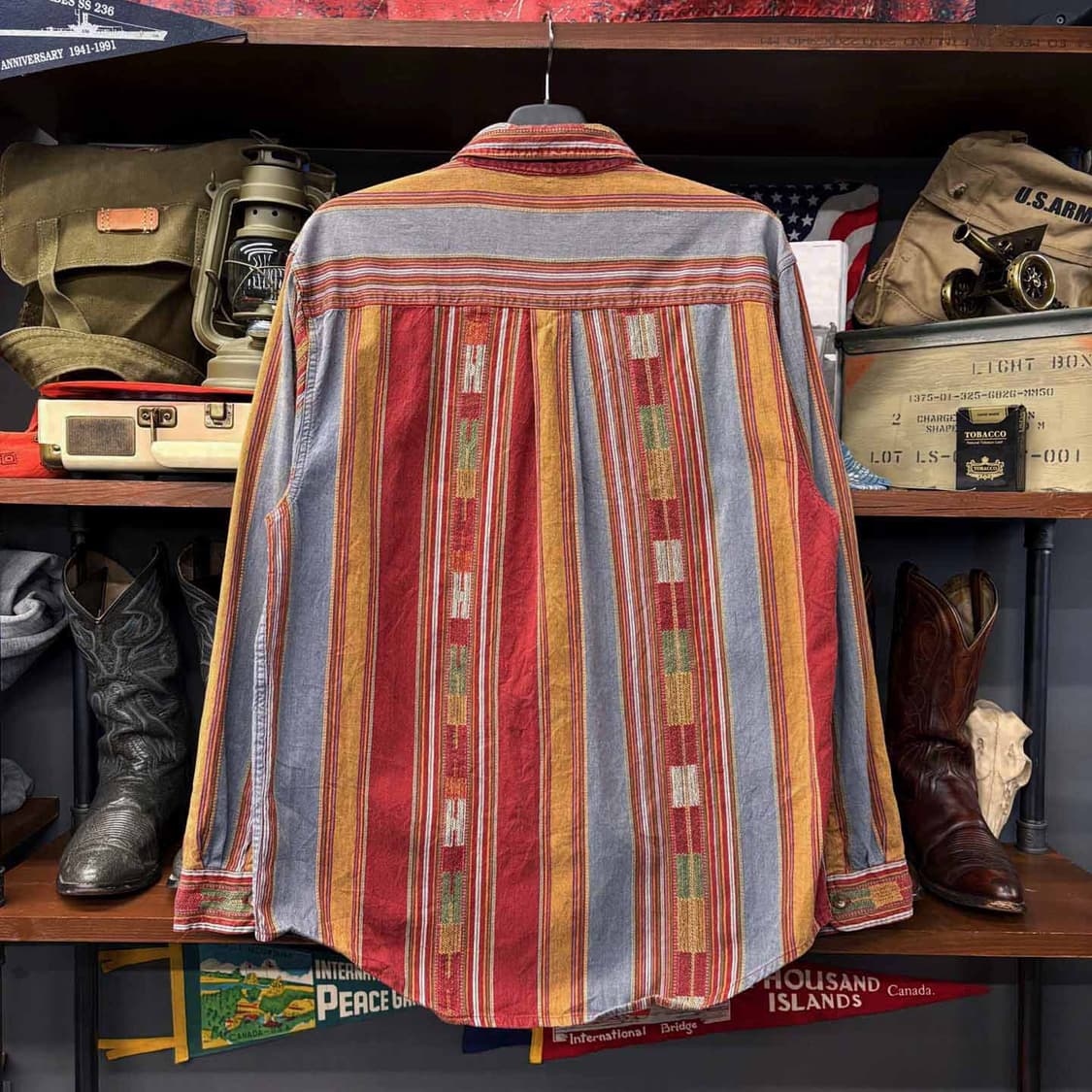 Territory A head 네이티브 패턴 포켓 웨스턴 셔츠 N498 상품이미지2