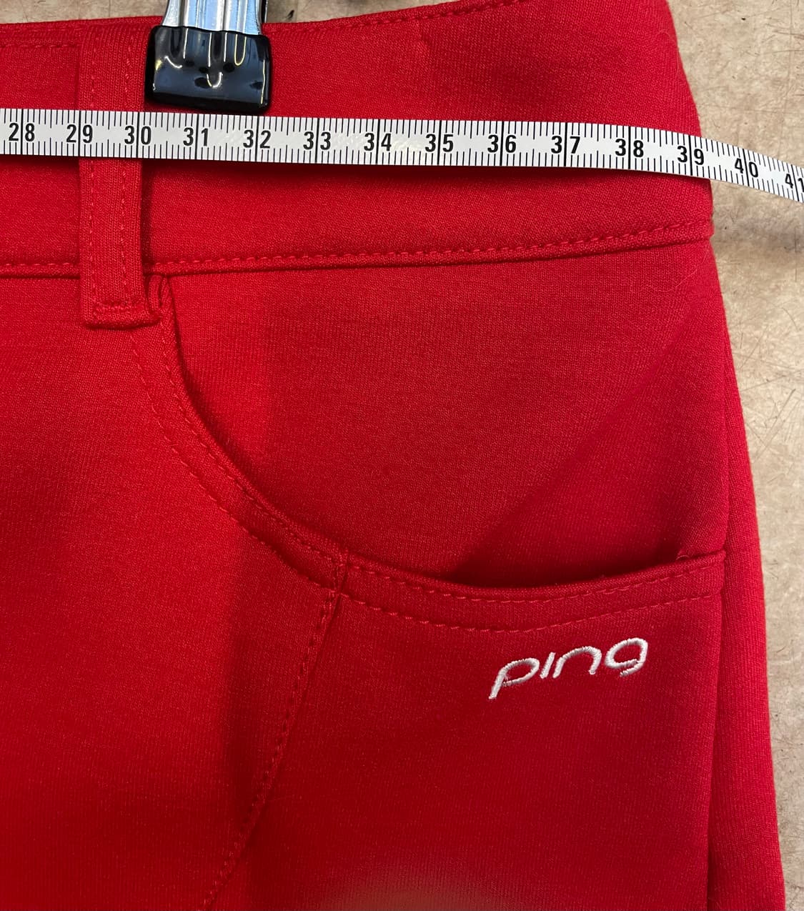 PING 핑 골프스커트70 골프치마70 골프웨어:) 레드스커트 빨간치마 상품이미지6