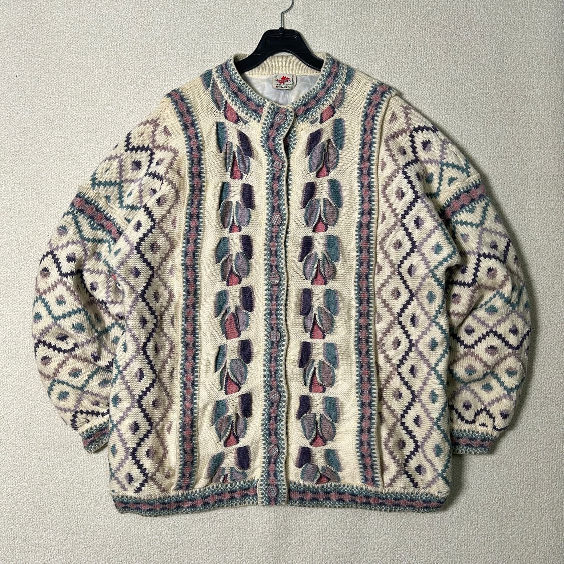  (L) KANATA 카나타 코위찬 노르딕 울 니트가디건 상품이미지1