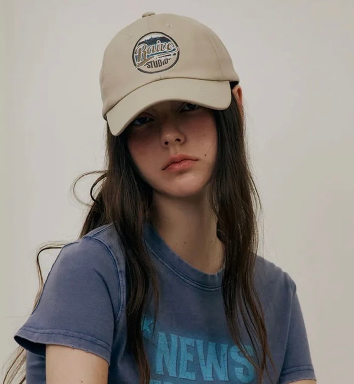 레이브 워싱 코튼 볼캡 베이지 상품이미지1