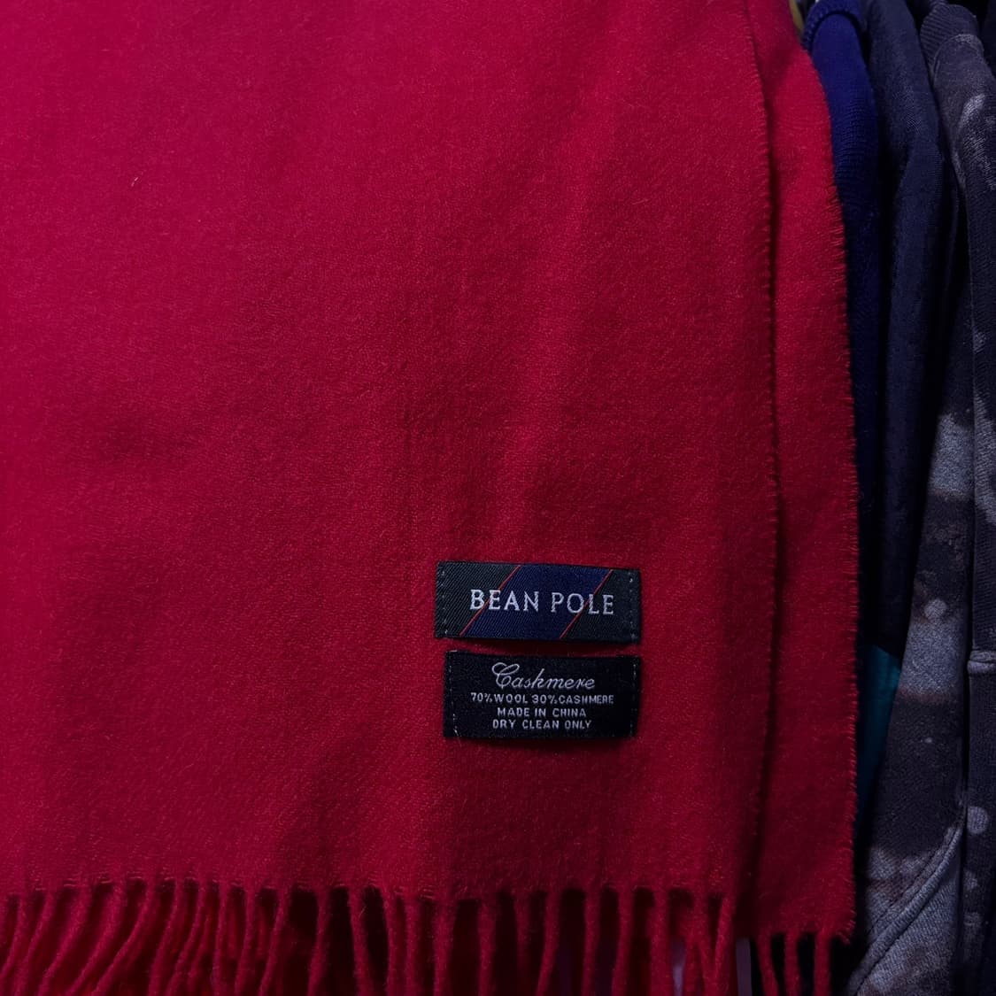 빈폴 레드 캐시미어 머플러 상품이미지3