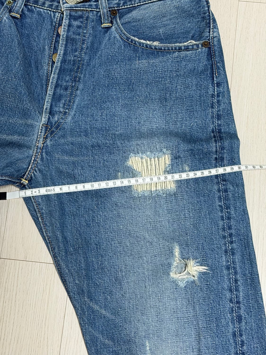 오어슬로우 107 데님 데미지 상품이미지5