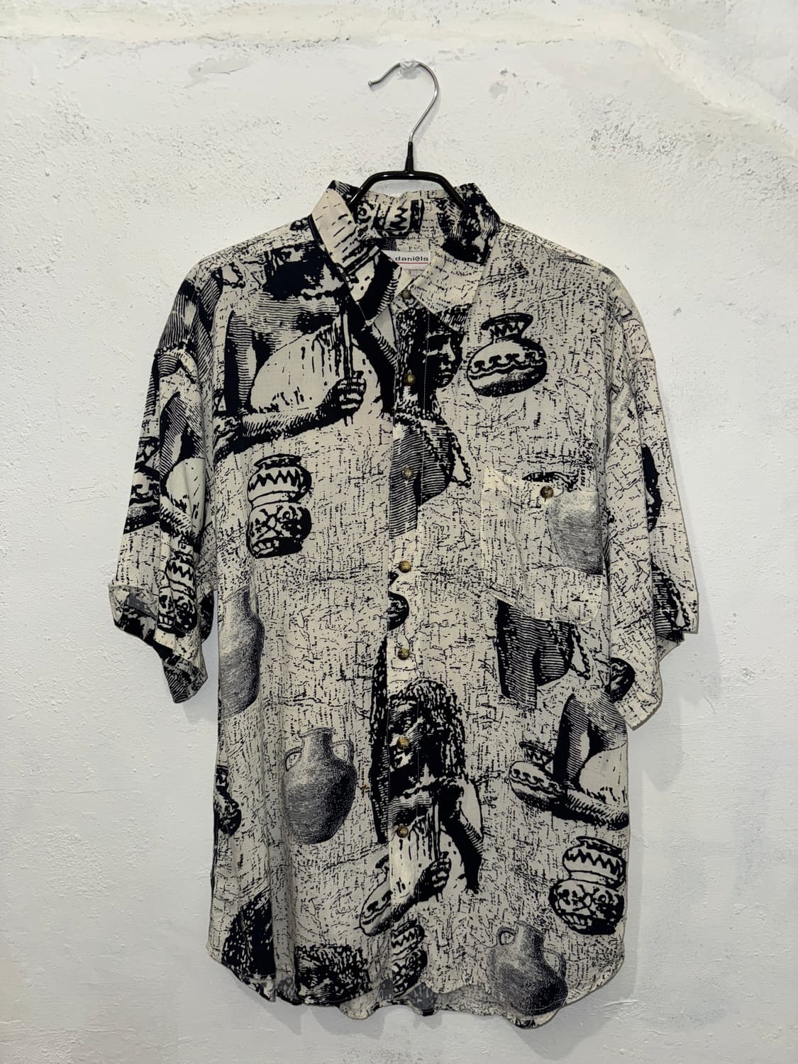 Marc daniels 도기 패턴 반팔 셔츠 상품이미지3