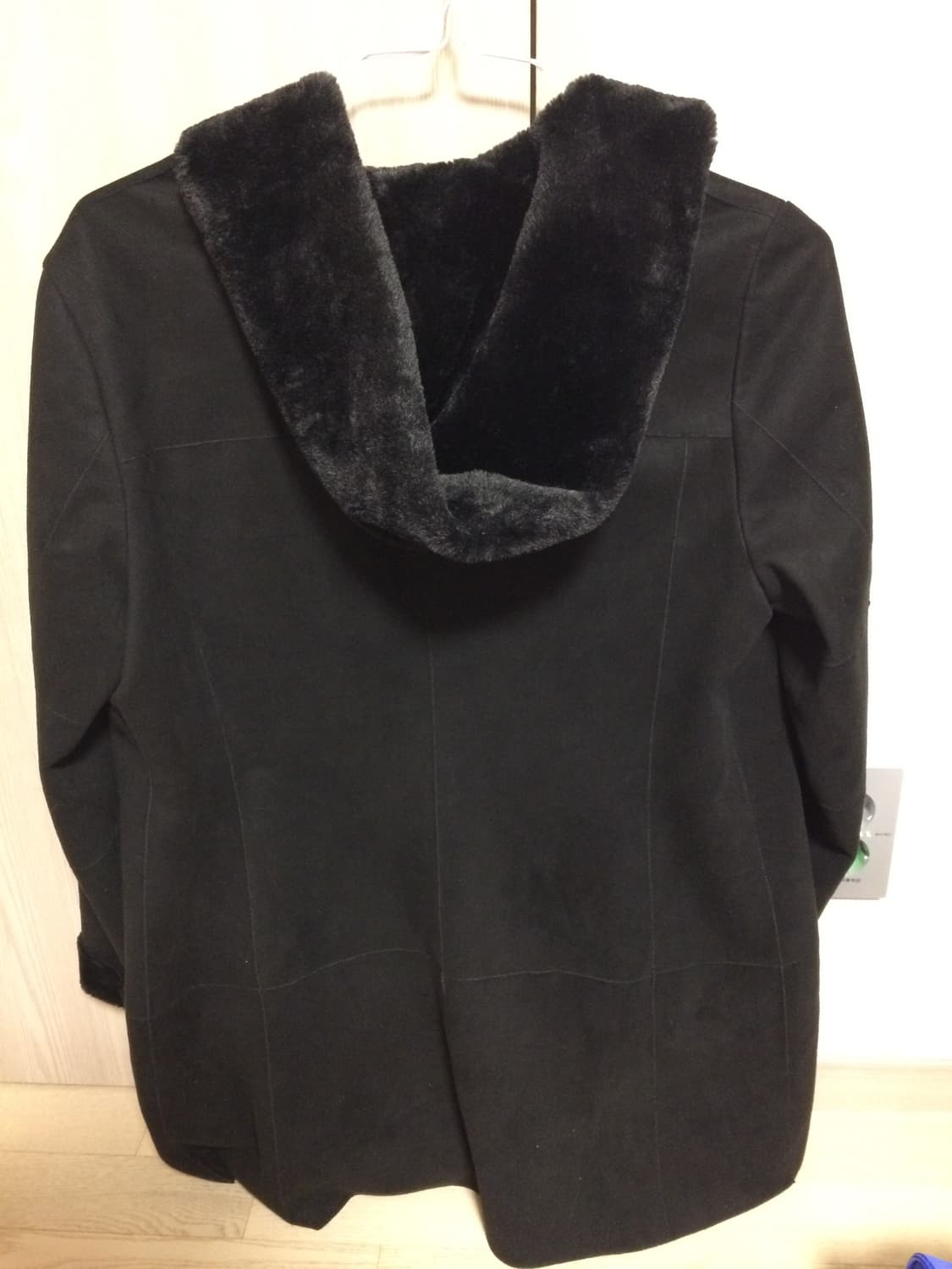 블랙 무스탕 코트 퍼자켓 상품이미지2