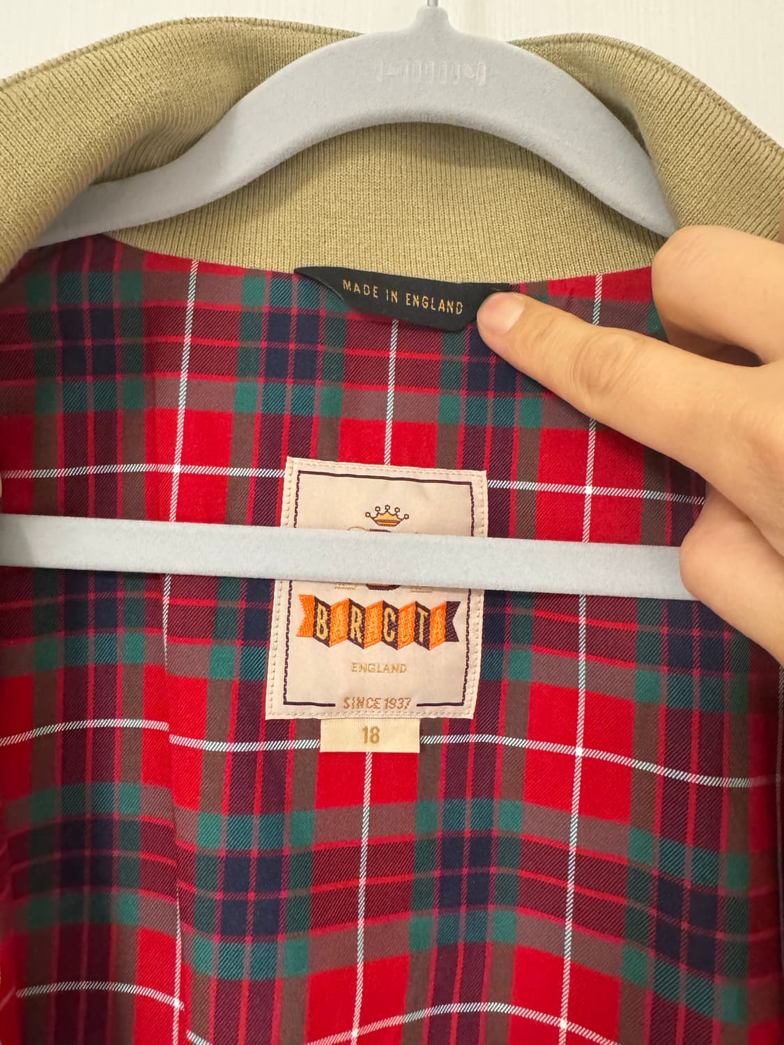 Baracuta 바라쿠타 G9 네추럴 컬러 판매합니다. 상품이미지6