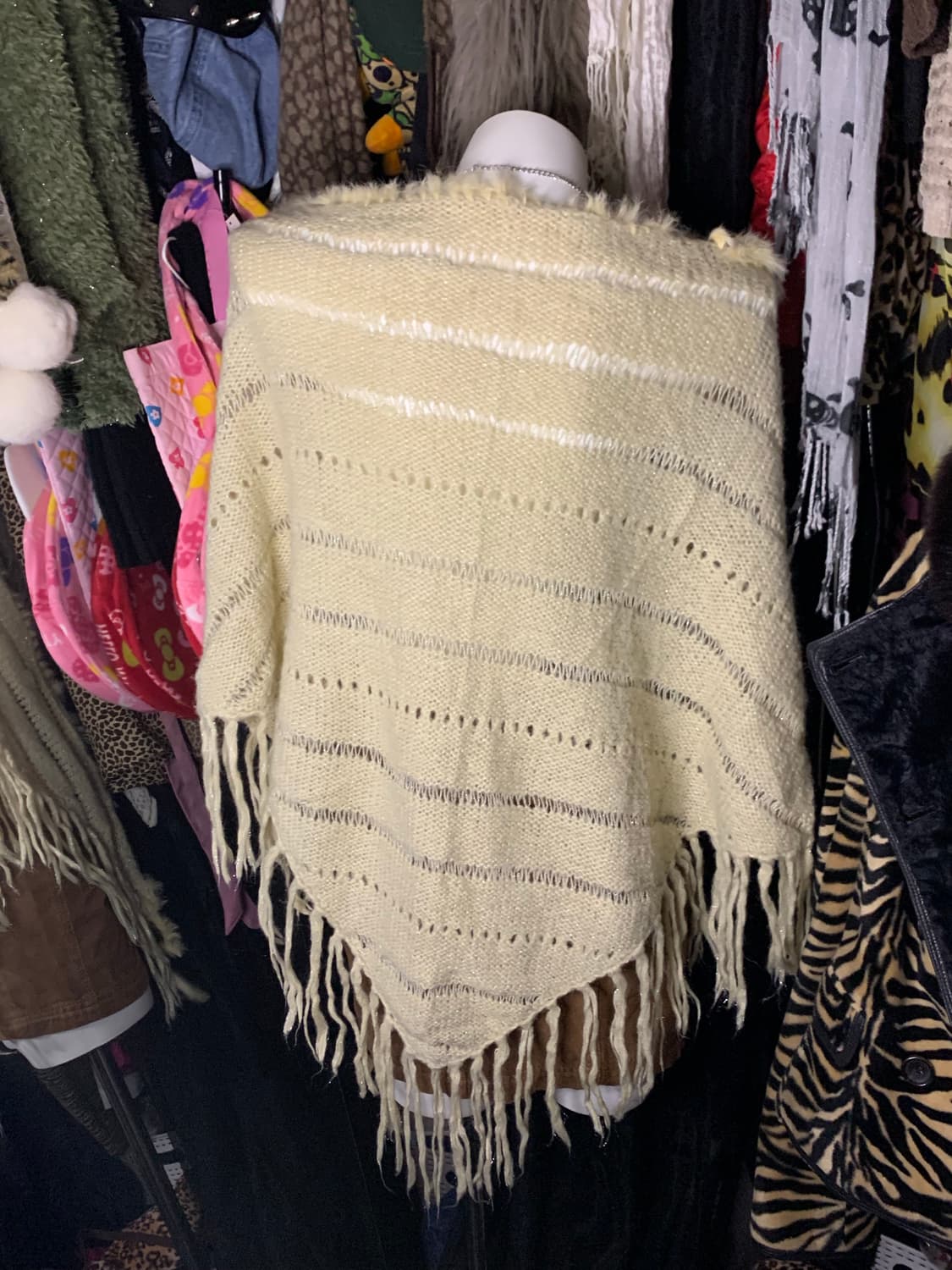 나나 하치st 갸루 퍼 니트 숄 상품이미지2