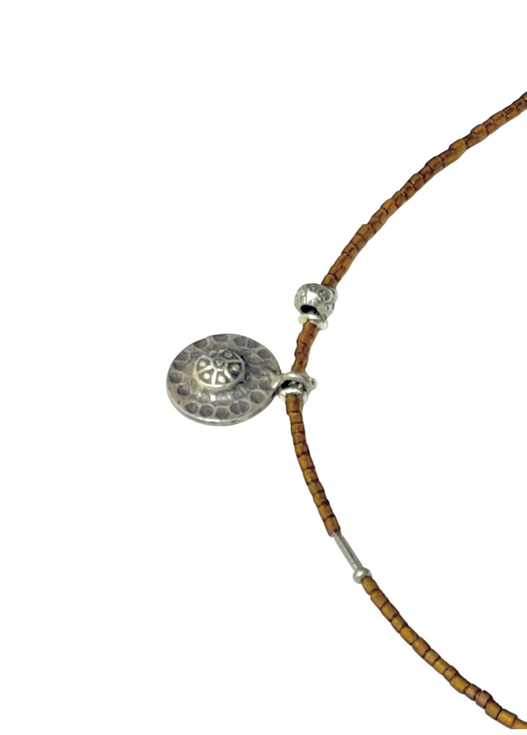 [rrrocnoc] hwi lotus 카렌실버 보헤미안 무드 비즈목걸이 상품이미지1