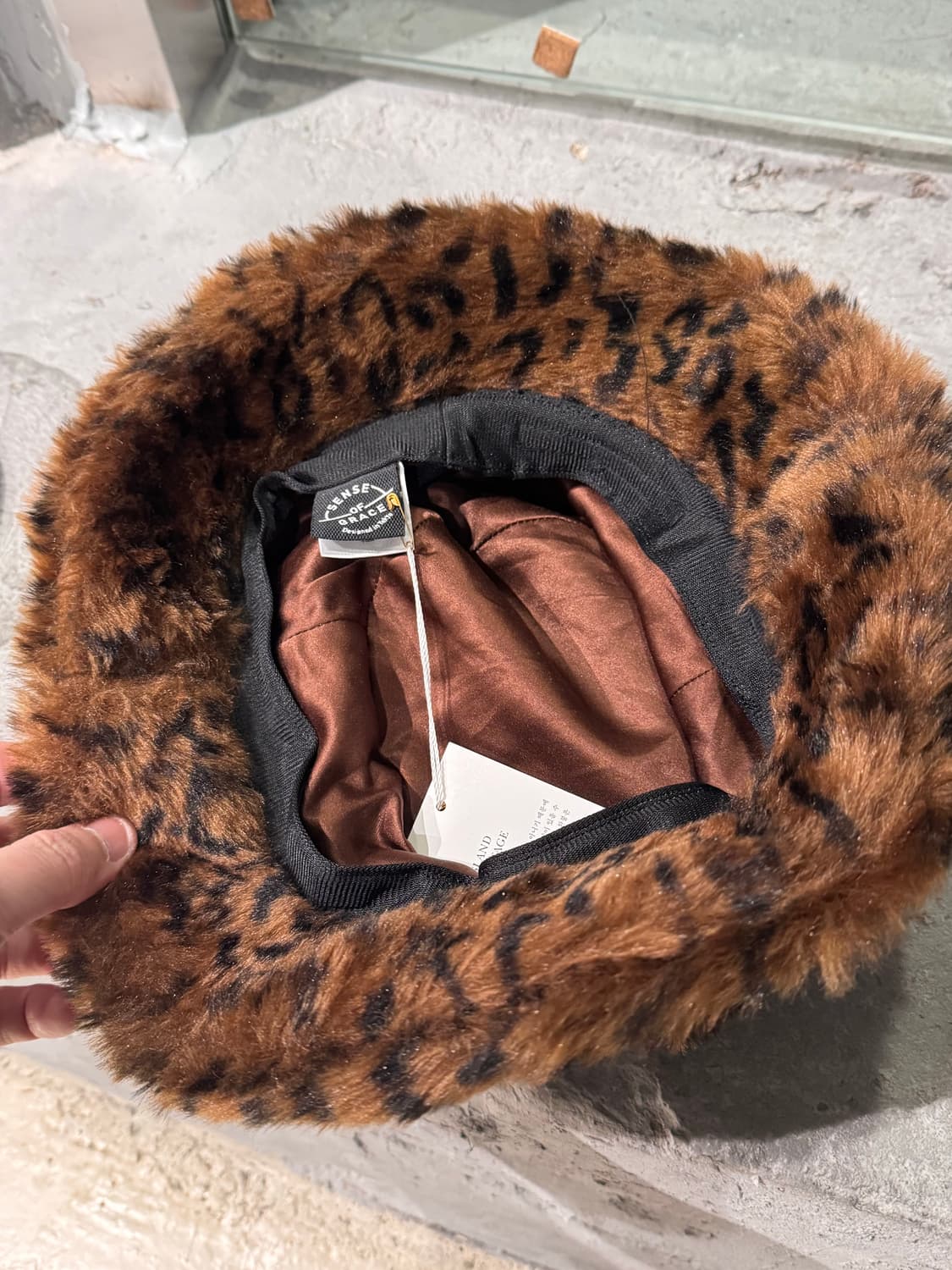 레오파드 퍼 버킷햇  상품이미지4