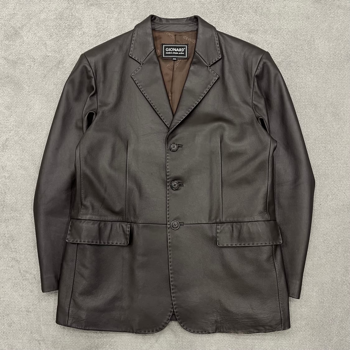 100 빈티지 양가죽 블레이저 레더자켓 상품이미지1