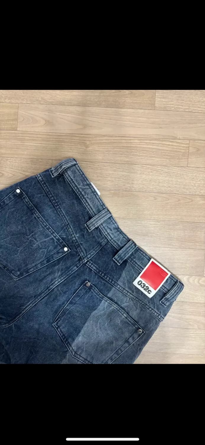 032c 점보 체크 데님 팬츠 상품이미지4