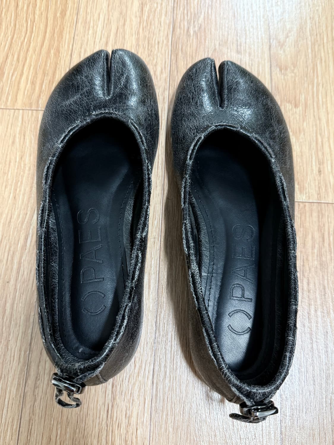 페이즈 Leather String Flat / Vintage Black 상품이미지2