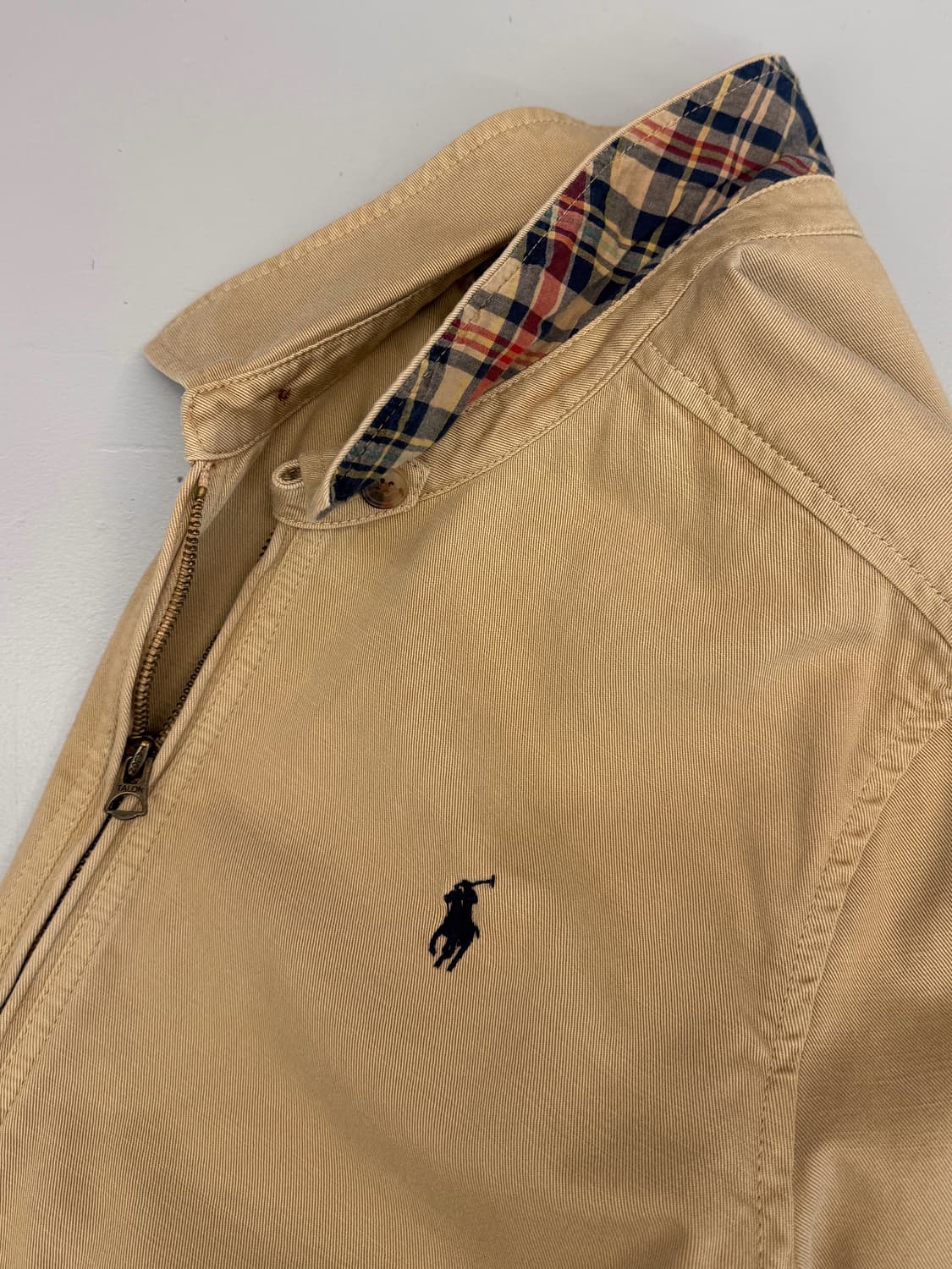 폴로 랄프로렌 루즈핏 신형 QR라벨 코튼 트윙 치노 블루종 자켓 상품이미지4