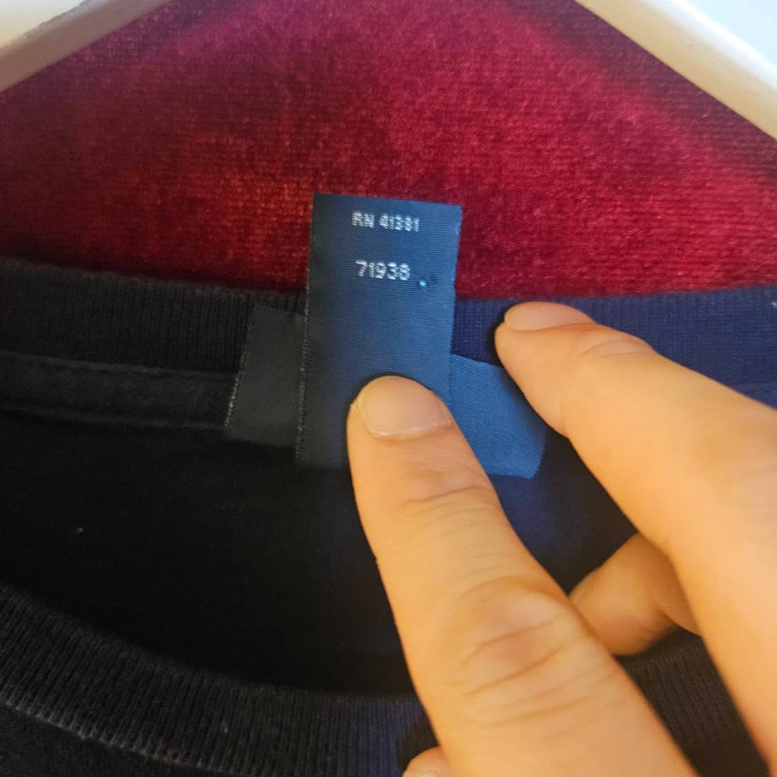폴로랄프로렌 레드 포니 네이비 긴팔 시보리 티셔츠 M size 상품이미지6