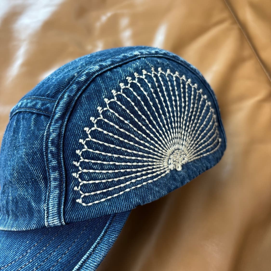 캐피탈 후로시키 사시코 자수 데님 캠프캡 모자 상품이미지7