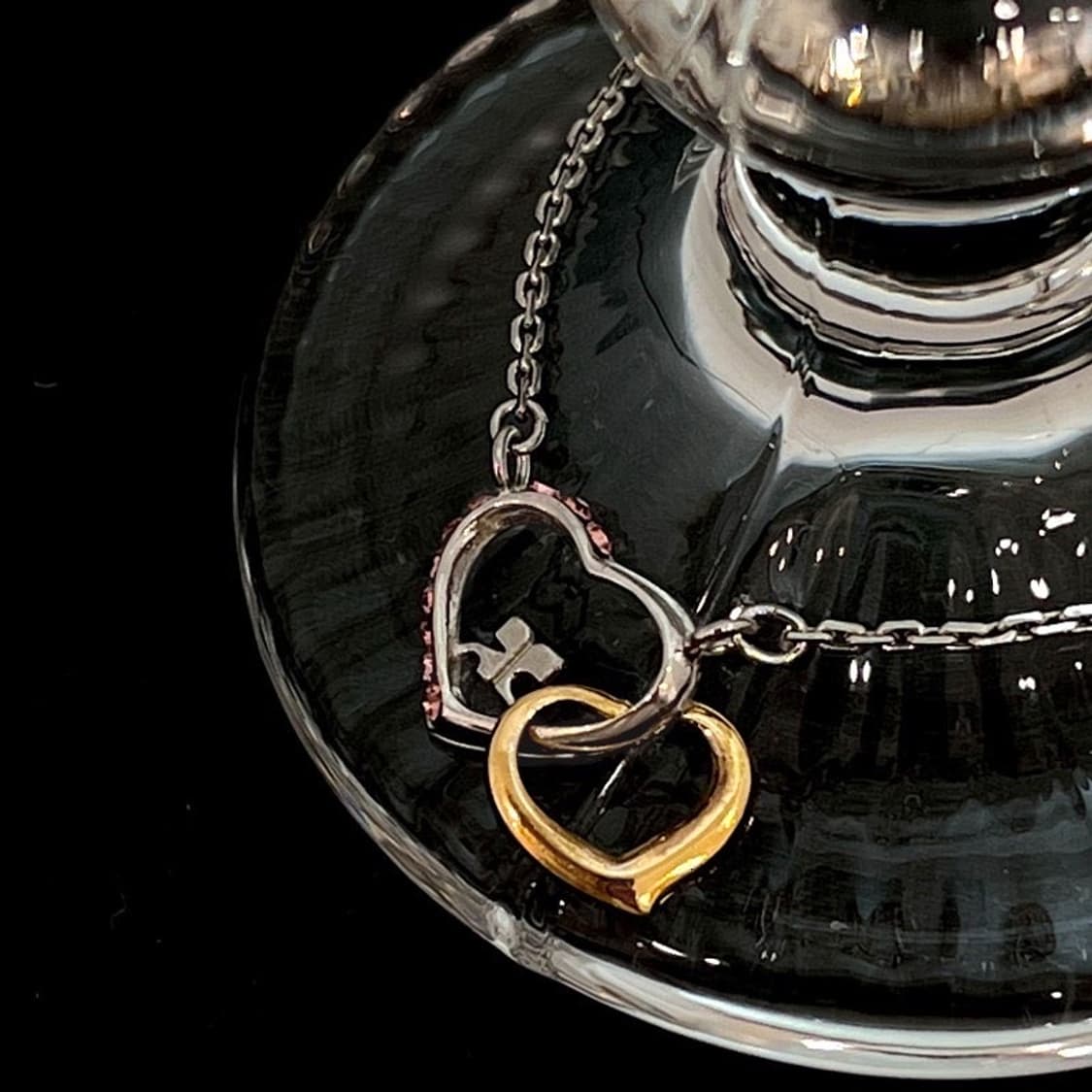 courreges / 쿠레쥬 더블하트 목걸이 상품이미지3