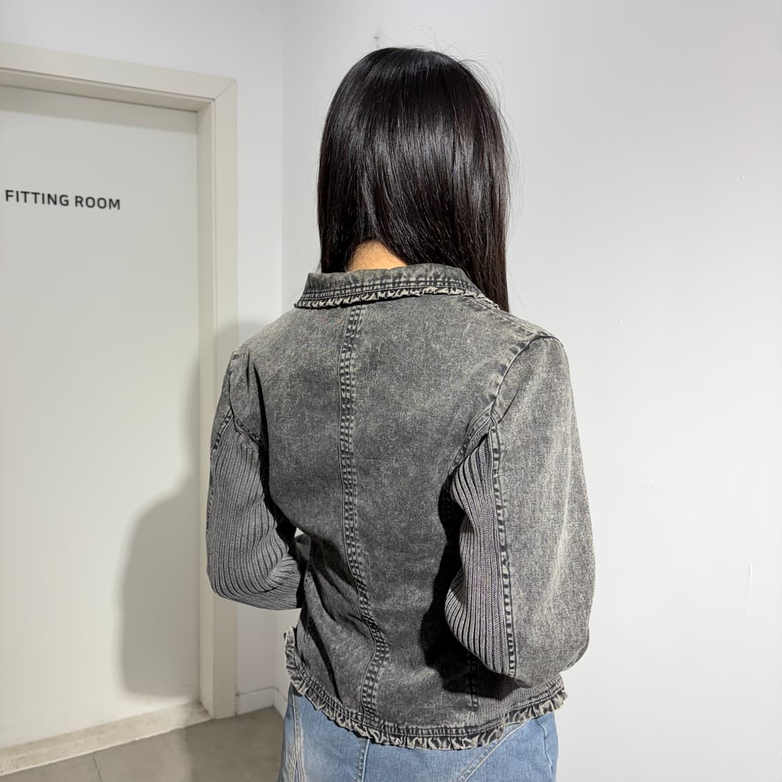 흑청 y2k 데님 자켓 상품이미지3