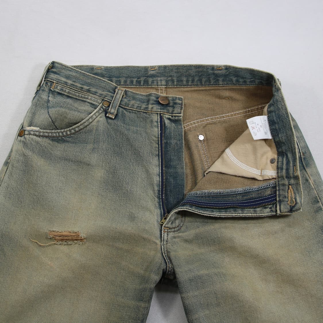 (착용컷) 90's Wrangler BLUE BELL 셀비지 진 29.5 상품이미지5