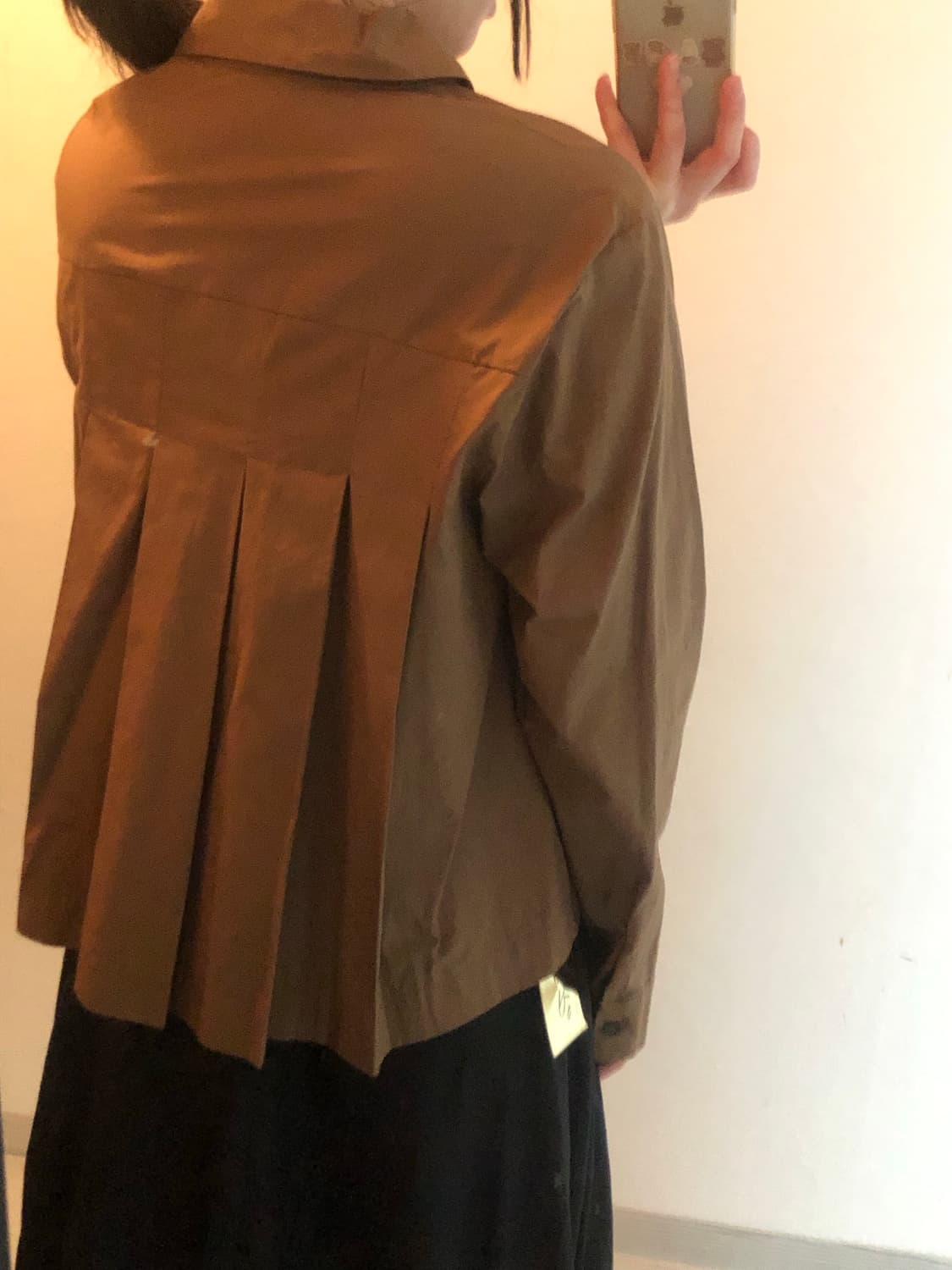 제이바이라라 플리츠 셔츠 브라운  상품이미지2