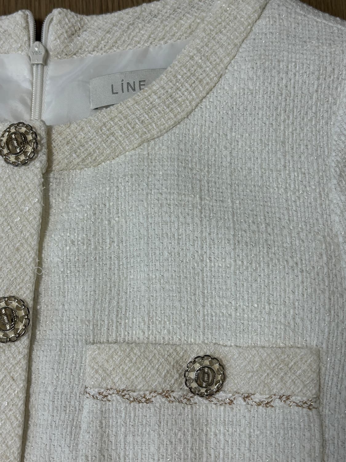 라인 트위드원피스 55사이즈 상품이미지4