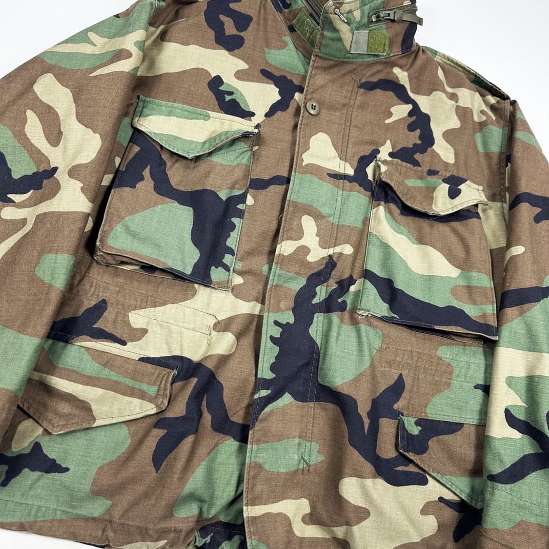 아메리칸 어패럴 밀리터리 카모 M65 필드자켓 (실측 M) 상품이미지4