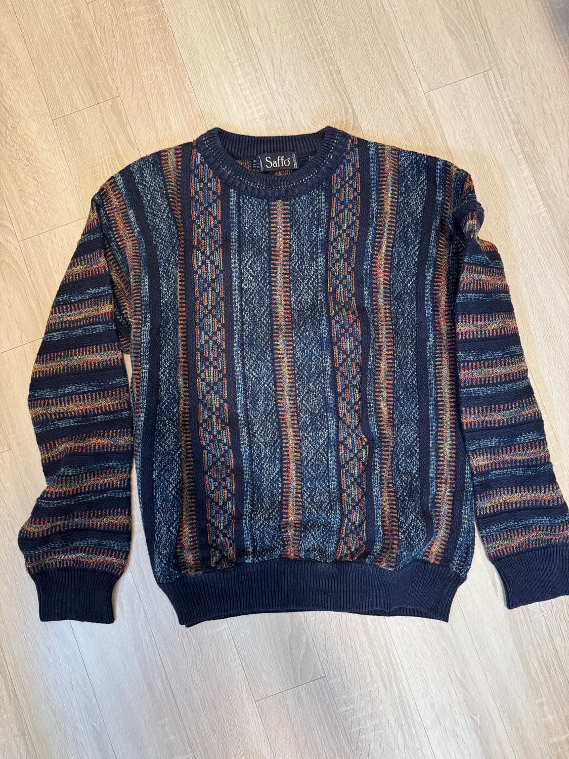 [이탈리아 빈티지] Saffo 쿠지 패턴 니트 상품이미지1