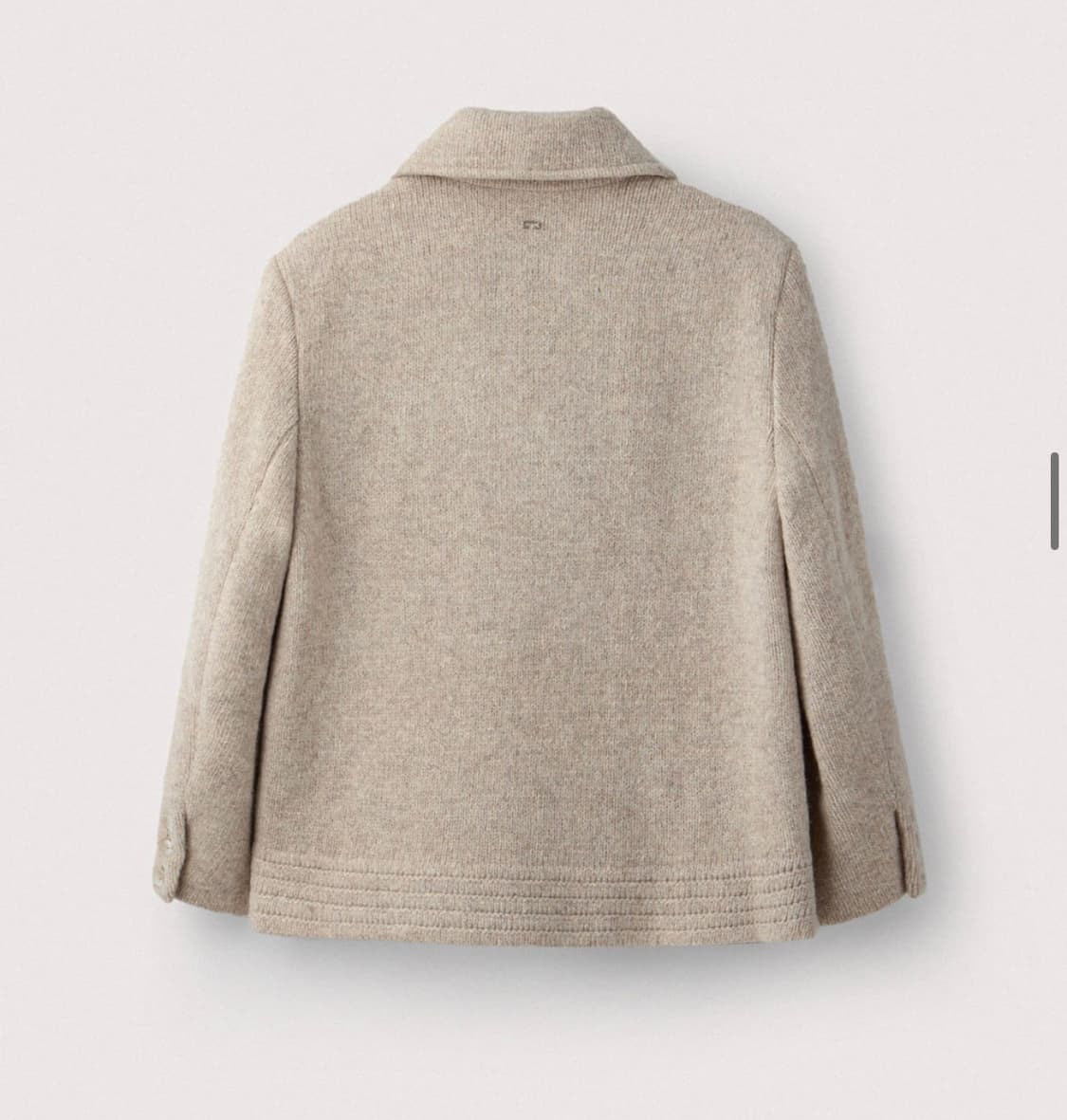 우마뭉 셔틀랜드 울 니트 피코트 아몬드 36 상품이미지4