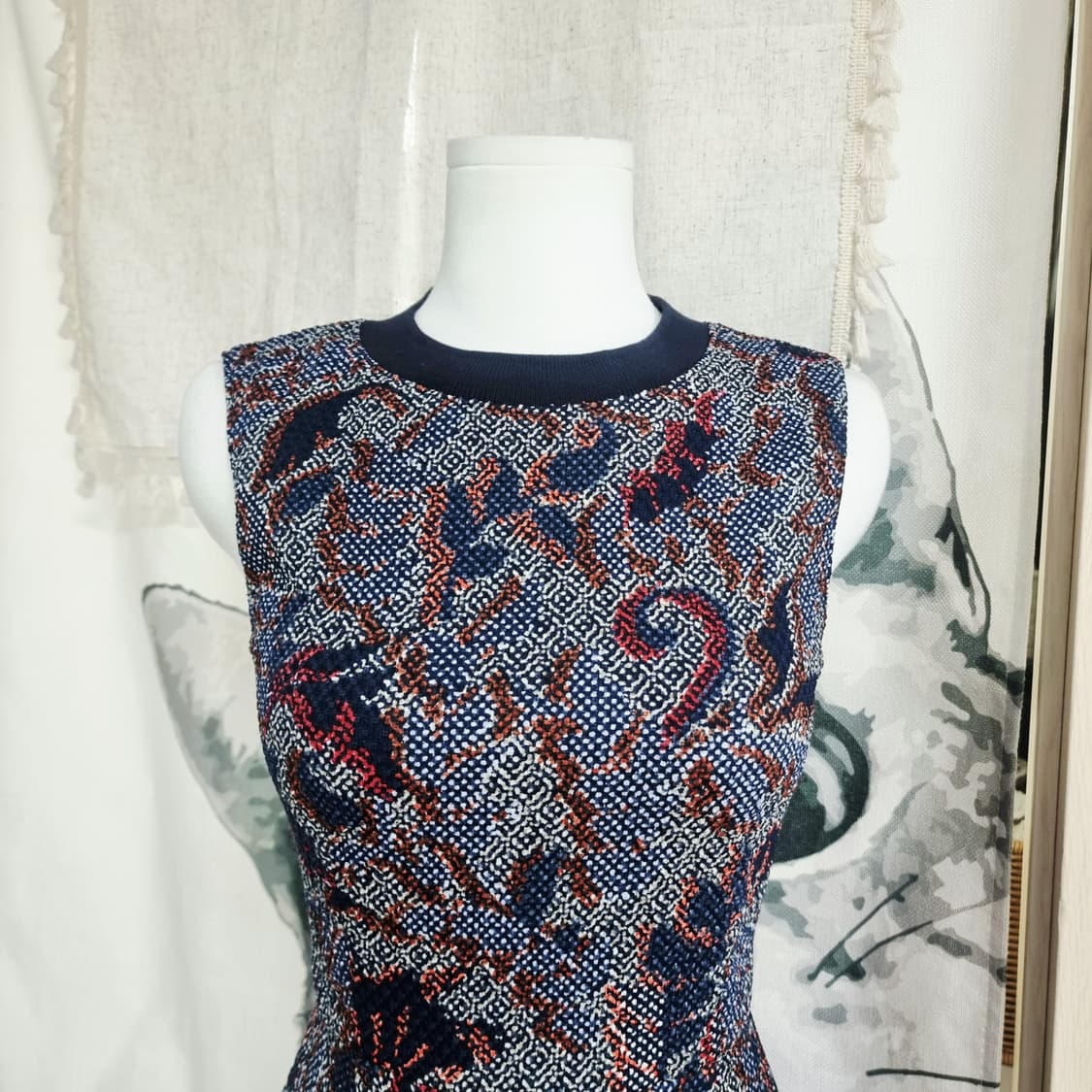 토리버치 원피스 엠보패턴 (44사이즈/표기0/국내매장정품) 상태최상 상품이미지2