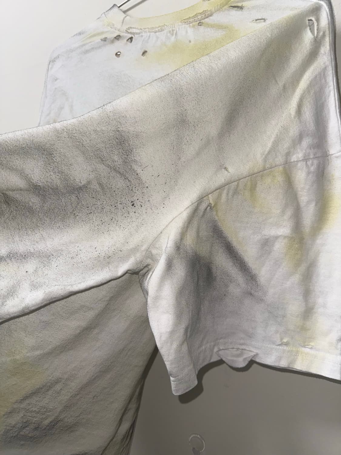 빈티지 발렌시아가 다스트레스드 데미지 워싱 반팔 상품이미지9