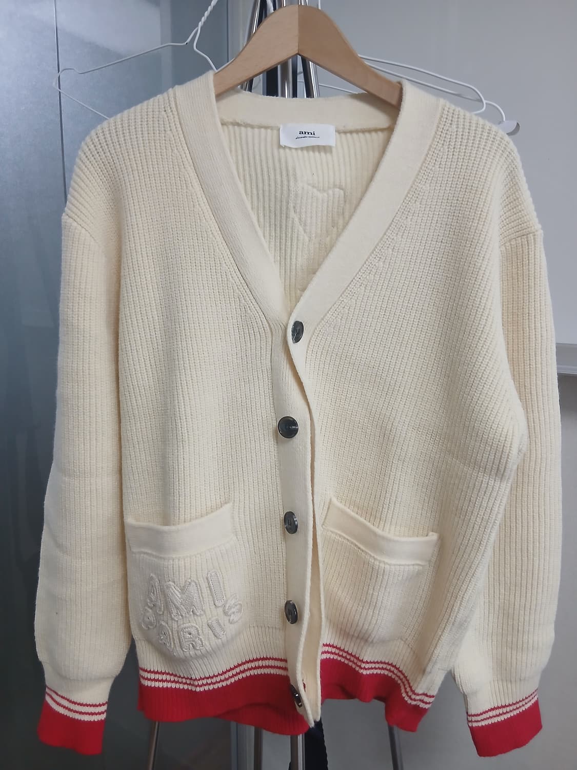 아미 크림 가디건(올자수,새상품) 상품이미지2