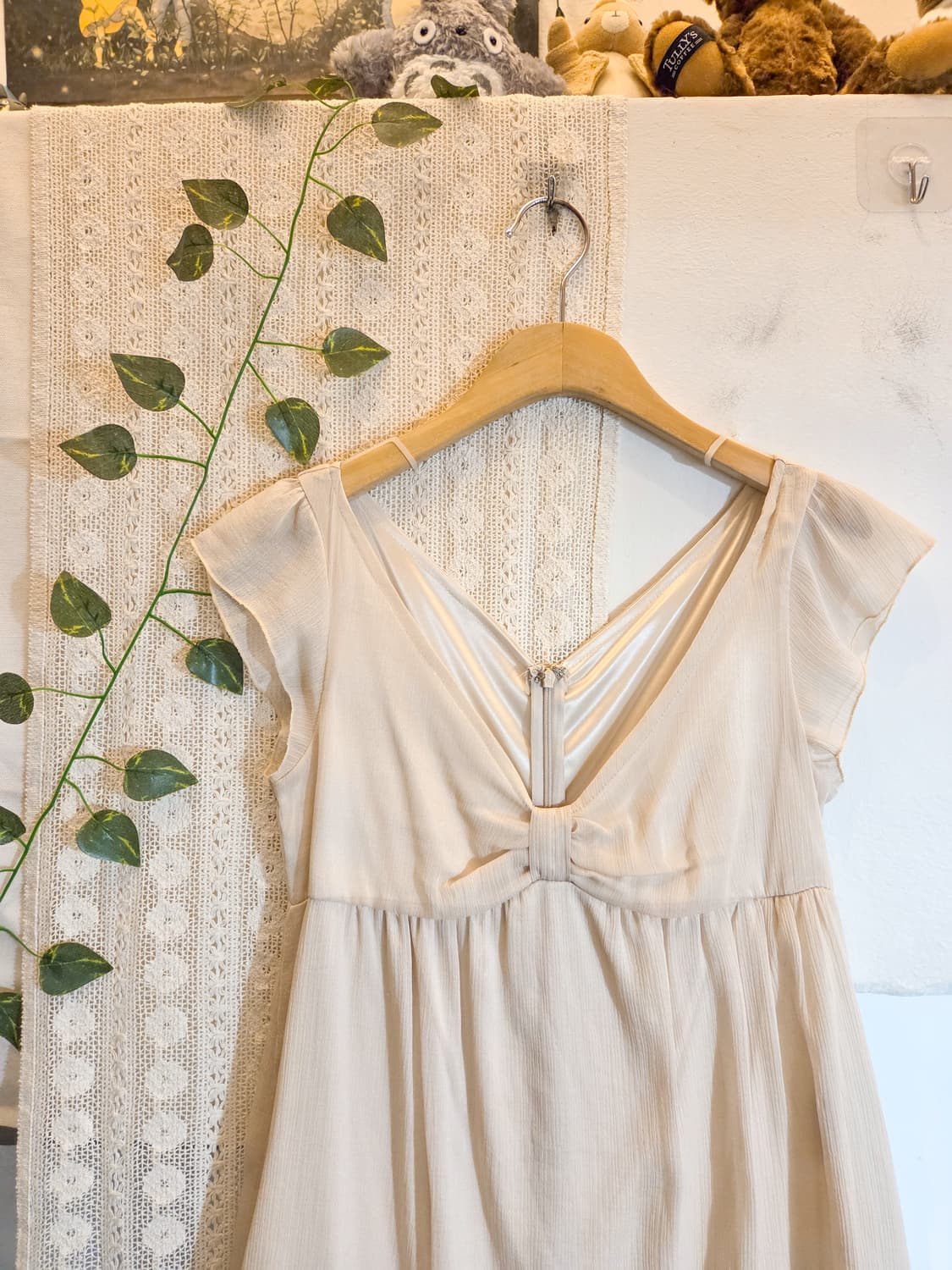 리본 쉐입 쉬폰 원피스 상품이미지2