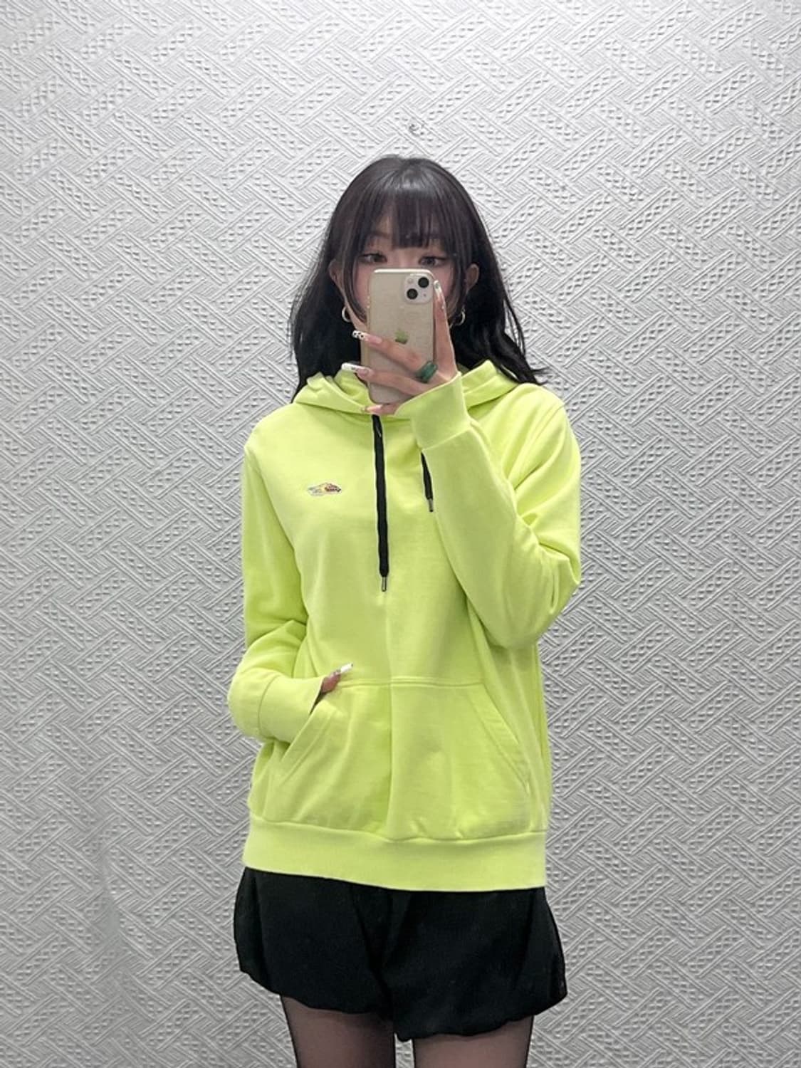 반스 스트릿 펑크 Y2K 레이싱패치 네온 후드티 S C11334 상품이미지2
