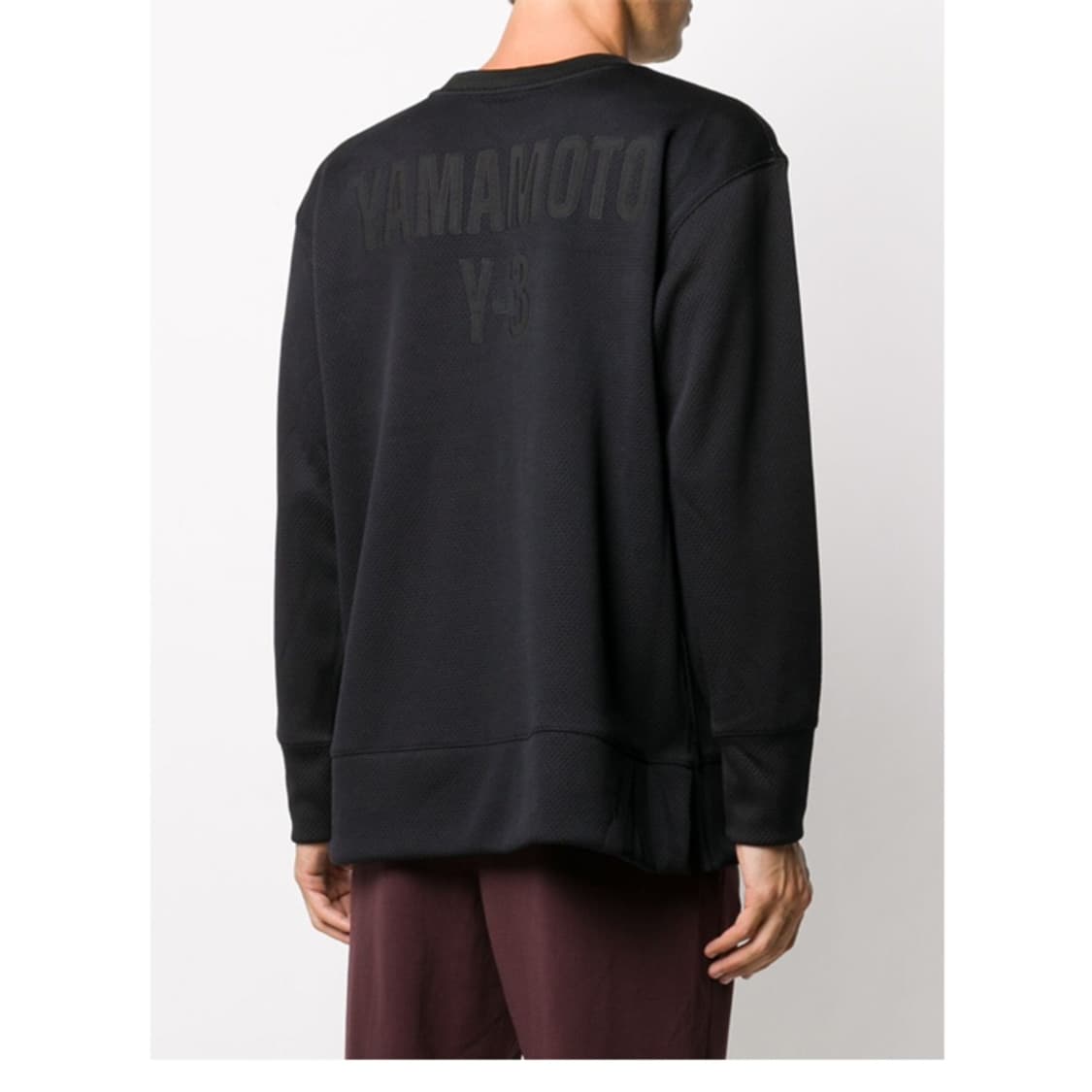 Y-3 요지 야마모토 아디다스 로고 오버핏 스웨트셔츠 맨투맨 블랙 상품이미지5