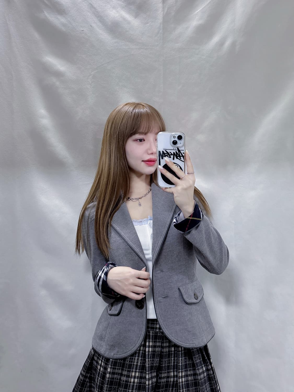 버버리 블루라벨 프레피룩 버튼 자켓  상품이미지1