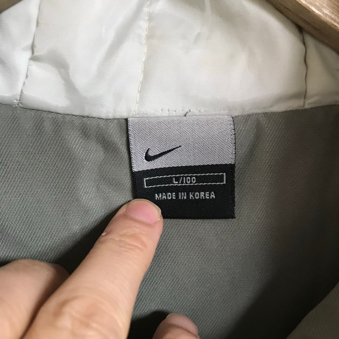 나이키 00s 누빔 유니크로고 아노락패딩점퍼 상품이미지5