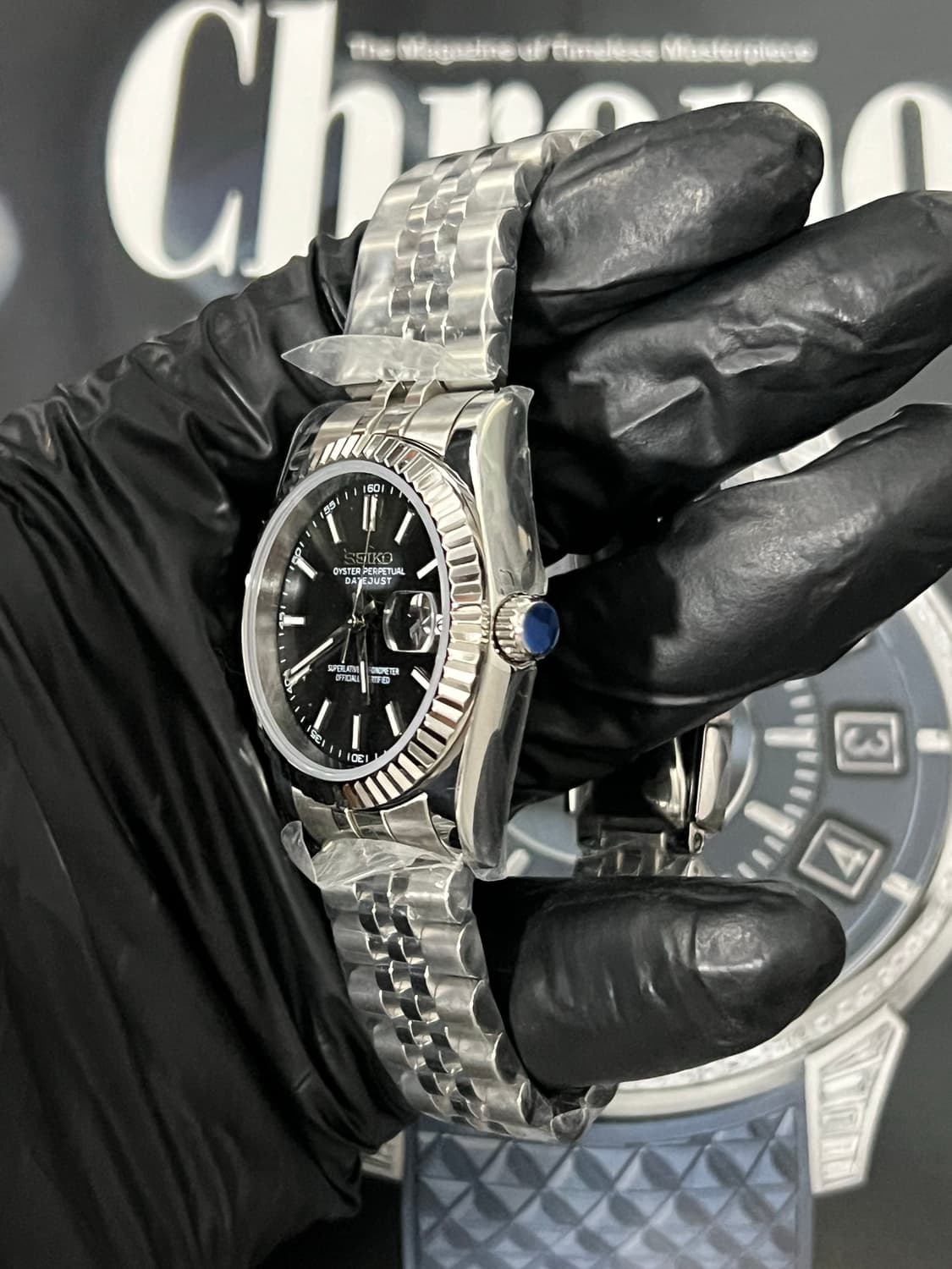 세이코 데이트저스트 검판 커스텀 상품이미지3