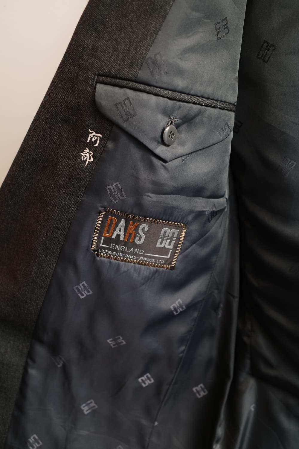 DAKS 닥스 은장 울 싱글자켓 (챠콜그레이) 상품이미지6