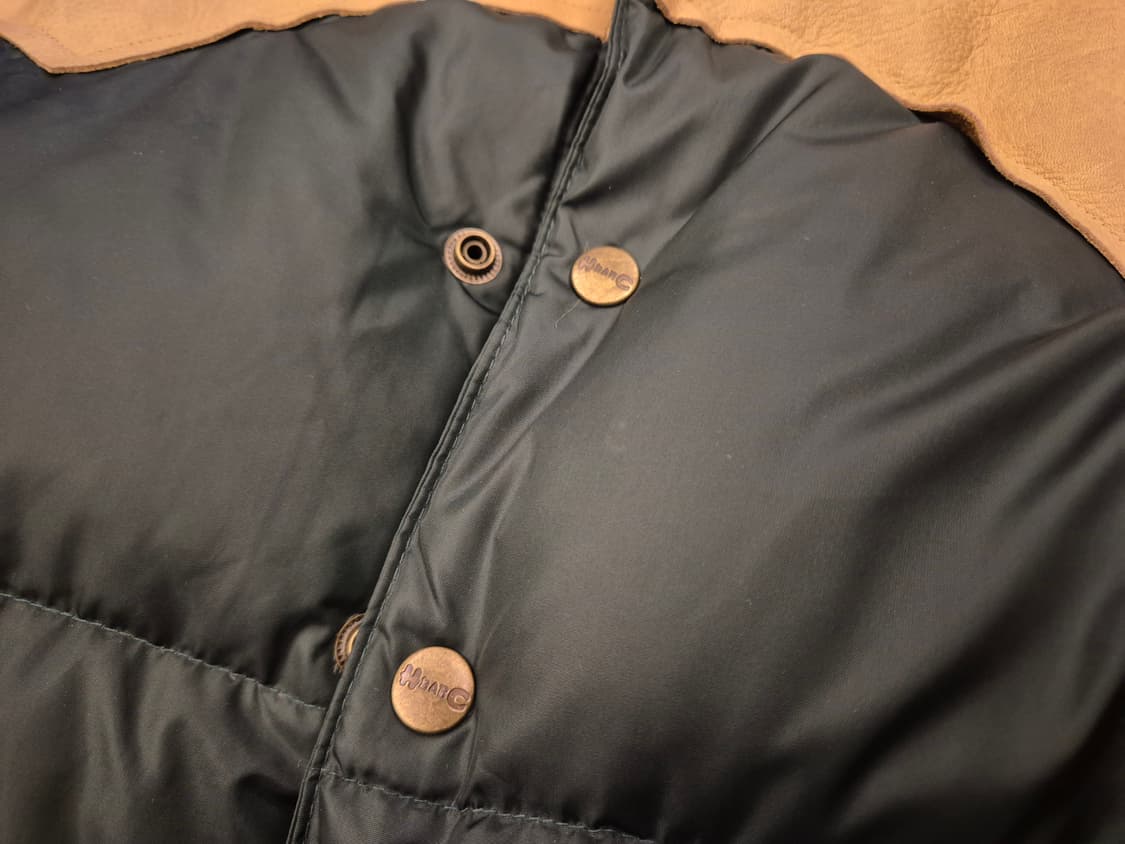 90s H bar C 레더 덕다운 점퍼 상품이미지6