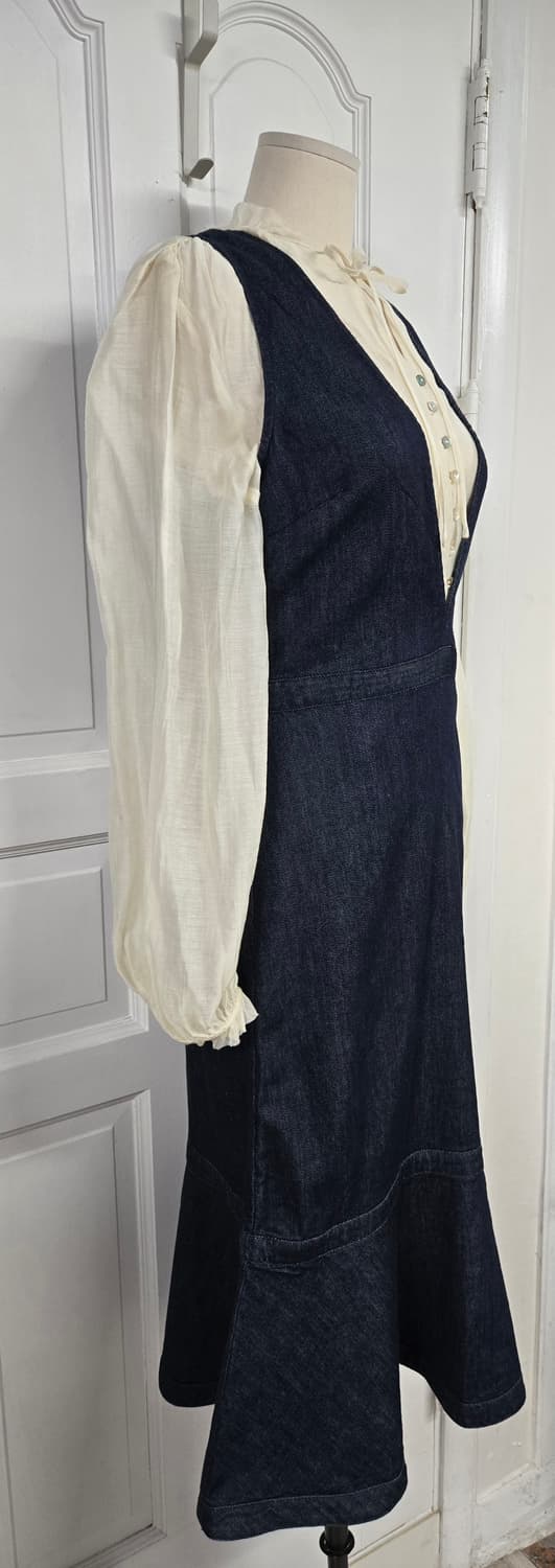 새상품)바나나리퍼블릭 데님원피스5.5만/자라 블라우스3만 상품이미지3