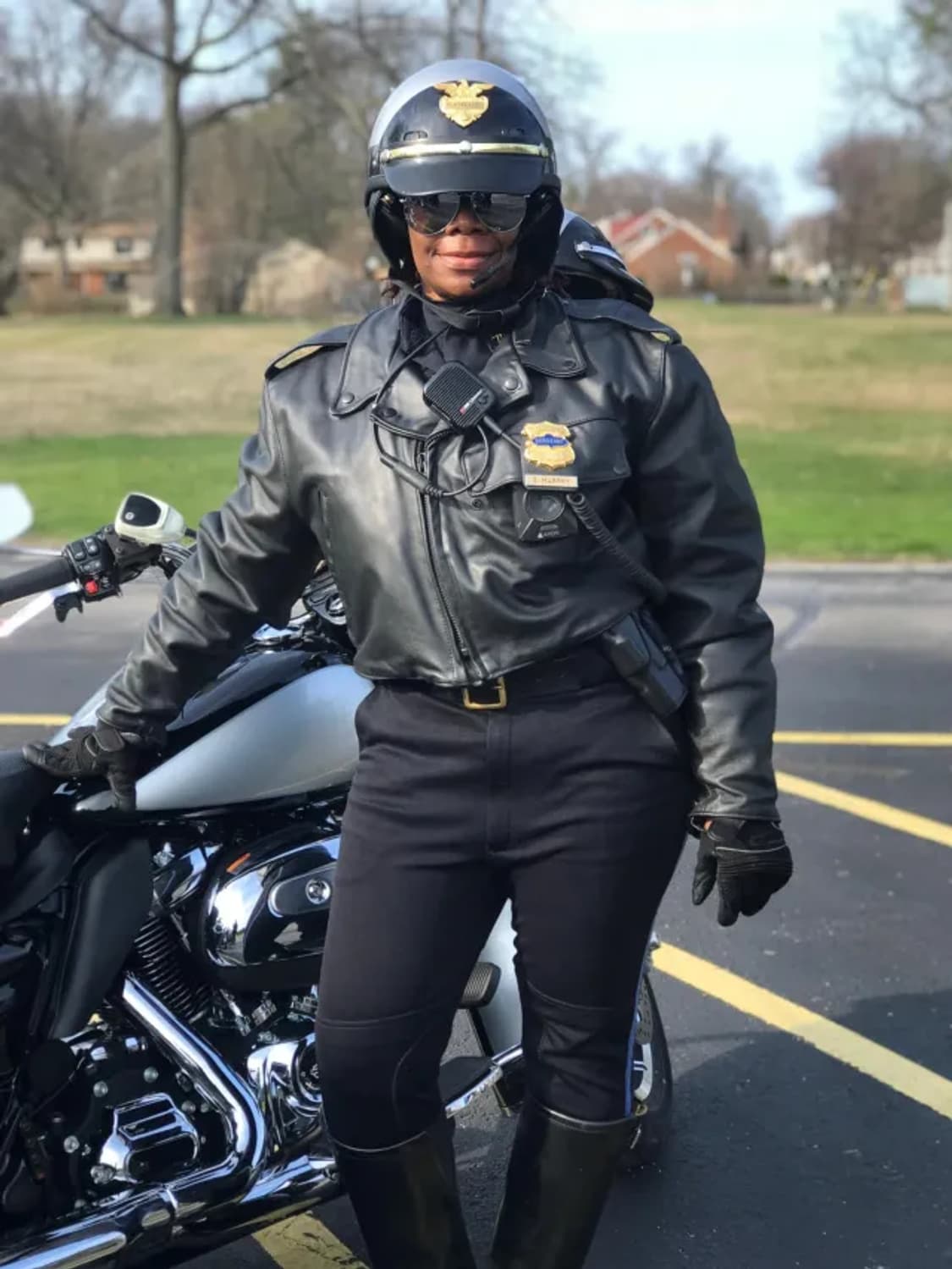 Taylor’s Leather wear Police 모터사이클 자켓/46 상품이미지10