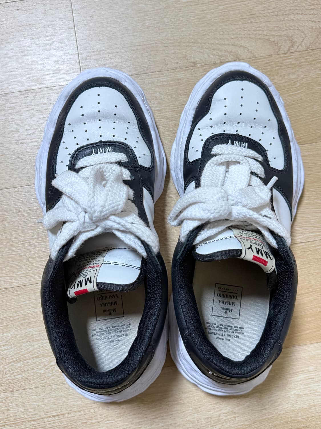 미하라 야스히로 웨인 OG 스니커즈 블랙/화이트 43 (275~280) 상품이미지4