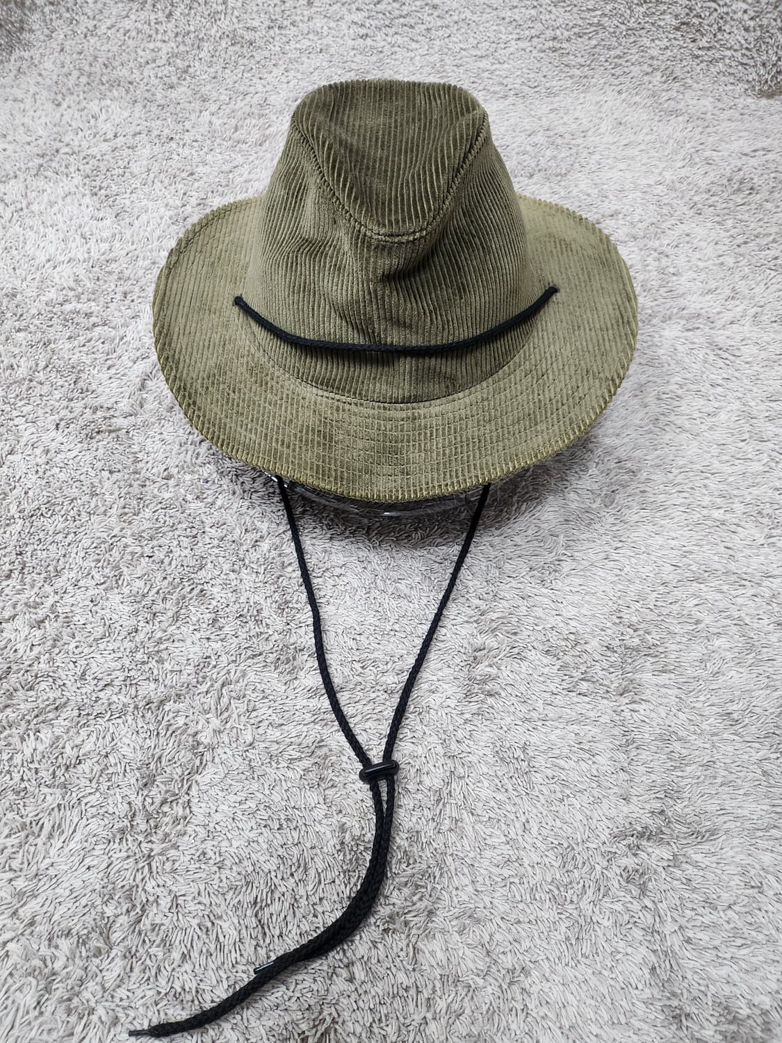 코듀로이 벙거지 모자 카키 새제품 상품이미지1